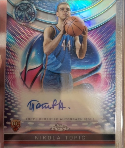 2024-25 Topps Chrome #TCRA-NT Nikola Topic Certified Rookie Auto Issue — front
