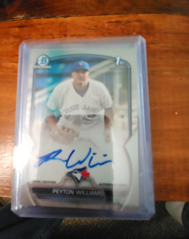 2023 Bowman Chrome #CPA-PW Peyton Williams — front