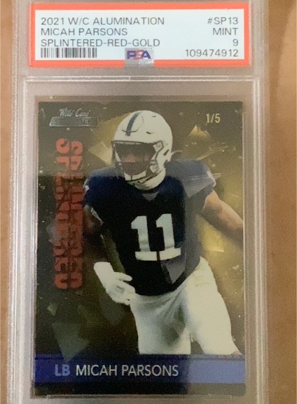 2021 Wild Card Alumination #SP13 Micah Parsons — front