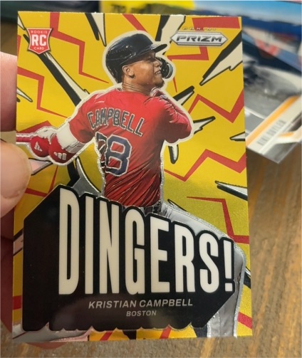 2025 Panini Prizm #9 Kristian Campbell Dingers! — front