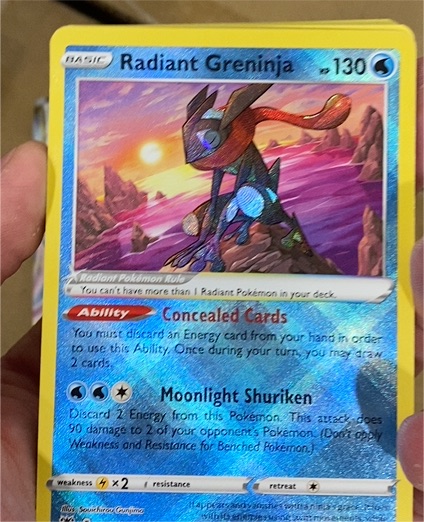 2022 Pokémon Sword & Shield Astral Radiance #046 Radiant Greninja — front