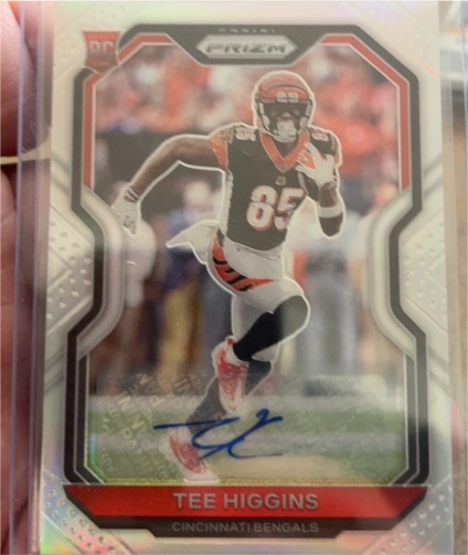 2020 Panini Prizm #308 Tee Higgins — front