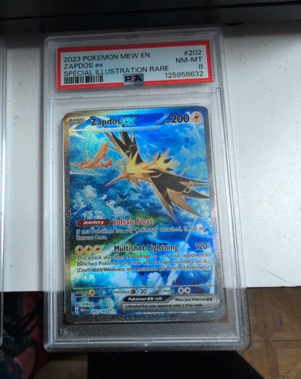 2023 Pokemon Mew EN Special Illustration Rare Zapdos ex #202 — front