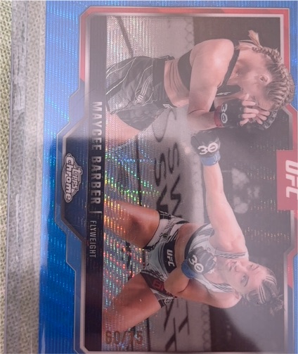 2025 Topps Chrome UFC #60 Maycee Barber — front