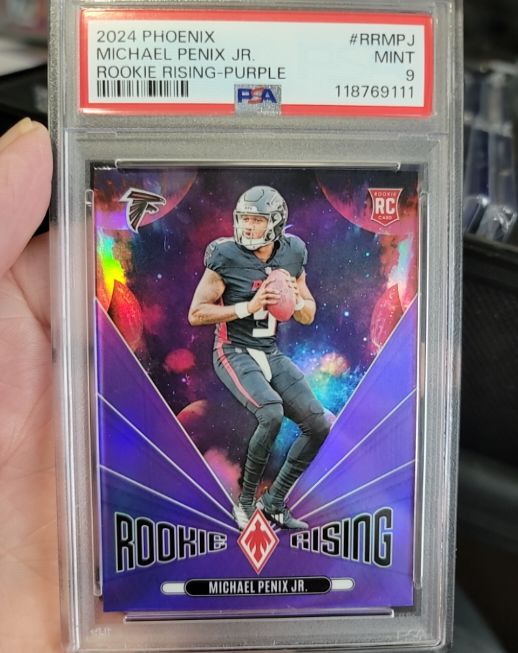 2024 Panini Phoenix #RR-MPJ Michael Penix Jr. Rookie Rising Purple — front