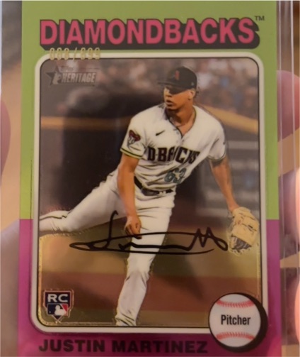 2024 Topps Heritage #169 Justin Martinez — front