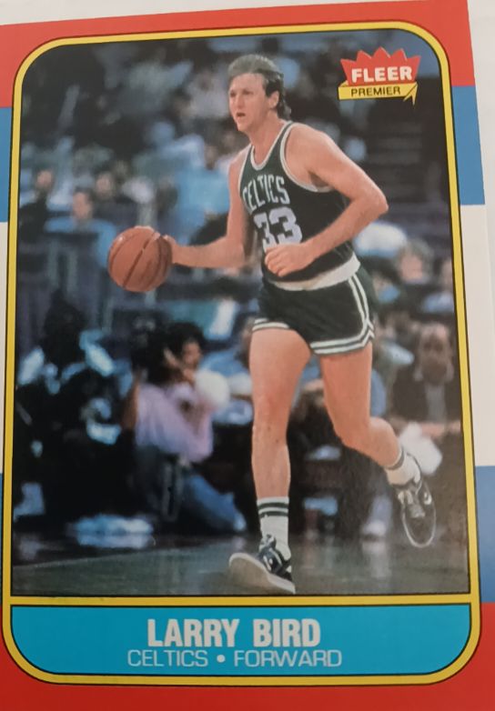 1986-87 Fleer #9 Larry Bird — front