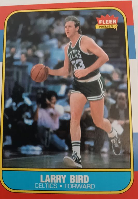 1986 Fleer Premier #9 Larry Bird — front
