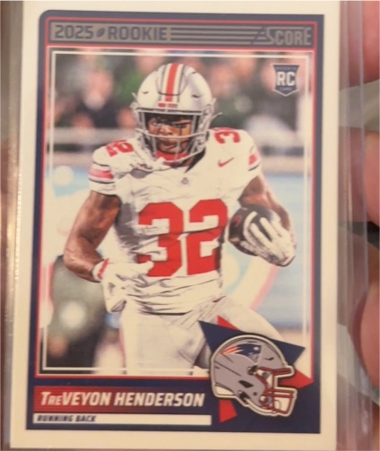 2025 Panini Score #59 TreVeyon Henderson — front