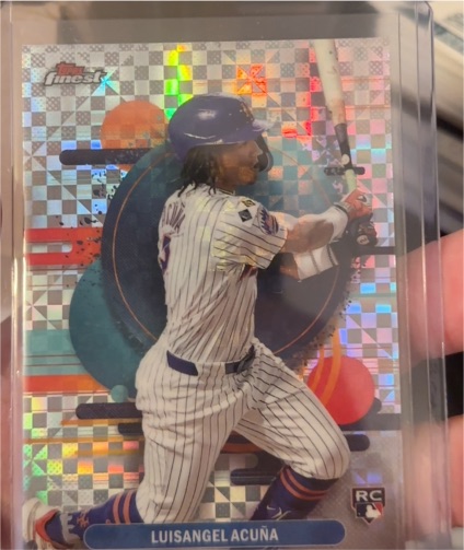 2025 Topps Finest #108 Luisangel Acuña — front