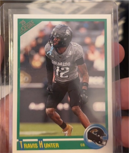 2025 Panini Score #5 Travis Hunter — front