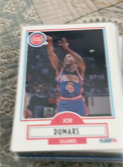 1990-91 Fleer #55 Joe Dumars — front