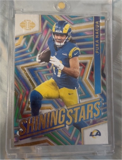 2024 Panini Illusions #19 Puka Nacua Shining Stars — front
