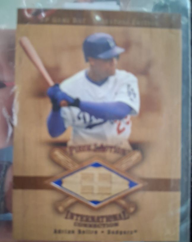 2001 Upper Deck SP Game Bat Milestone Piece of Action #I-AB Adrian Beltre — front