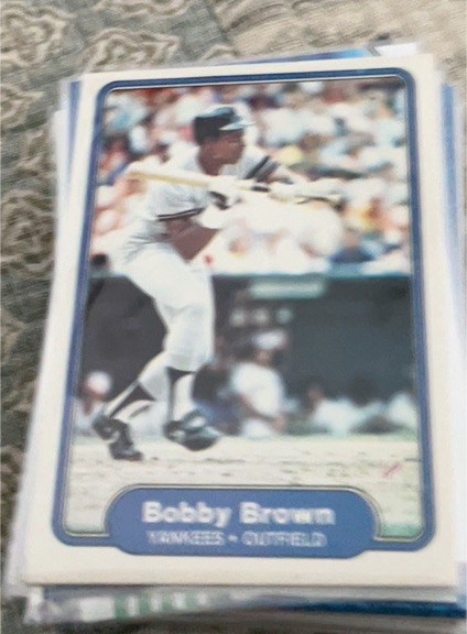 1982 Fleer #30 Bobby Brown — front
