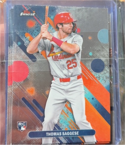 2025 Topps Finest #9 Thomas Saggese — front