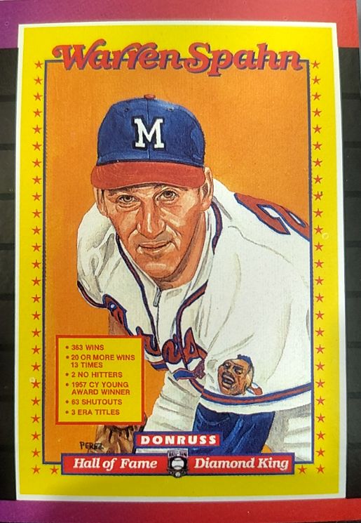 1989 Donruss #588 Warren Spahn — front