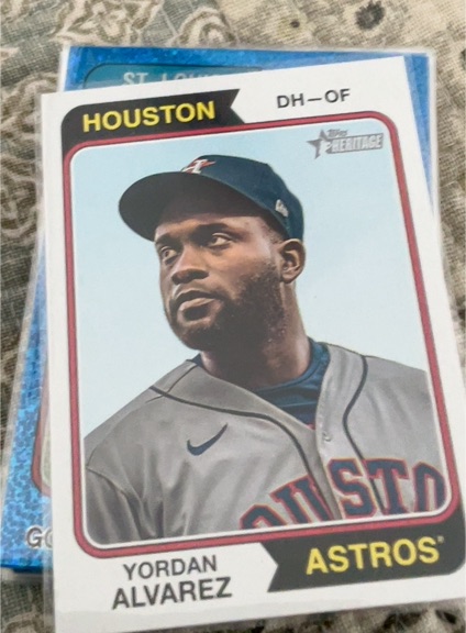2023 Topps Heritage #304 Yordan Alvarez — front