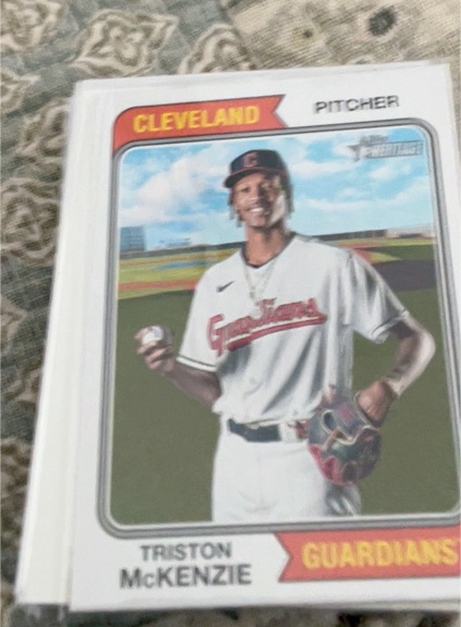 2023 Topps Heritage #299 Triston McKenzie — front