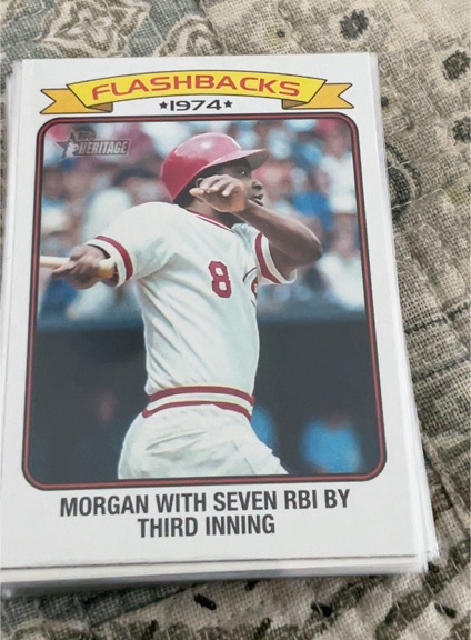 2023 Topps Heritage Flashbacks #BF-9 Joe Morgan — front
