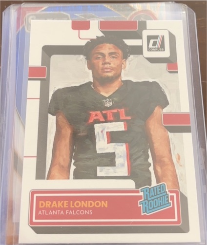 2022 Donruss #307 Drake London Canvas Rated Rookie — front