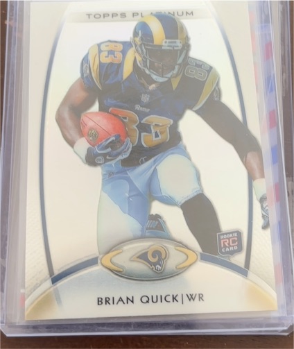 2012 Topps Platinum #125 Brian Quick — front