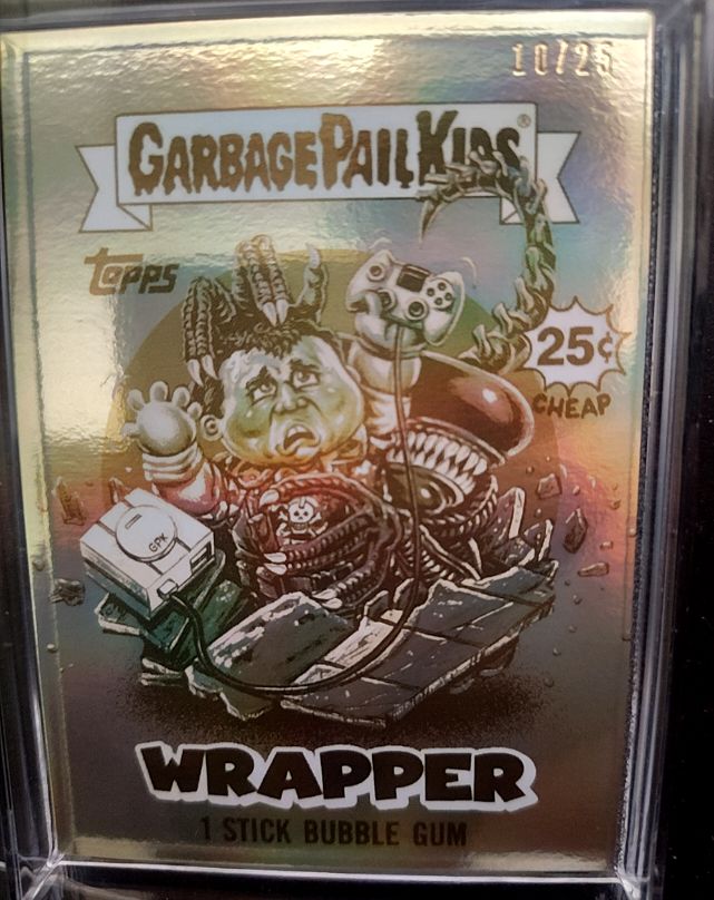 2024 Topps Garbage Pail Kids Oh The Horrible Gold Foil Wrapper #25 — front