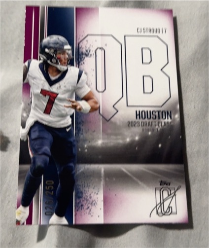 2024 Topps Signature Class #18 C.J. Stroud — front