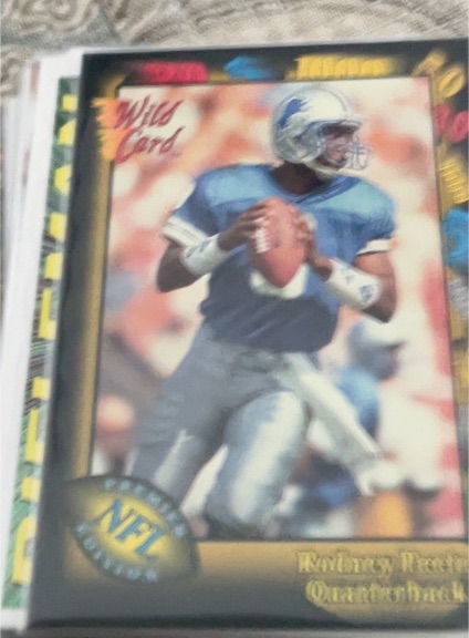 1991 Wild Card #88 Rodney Peete — front