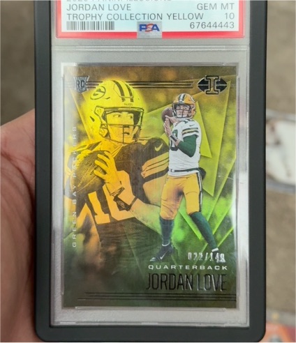 2020 Panini Illusions Trophy Collection Yellow #8 Jordan Love — front