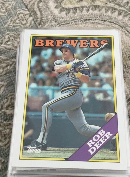 1988 Topps #33 Rob Deer — front