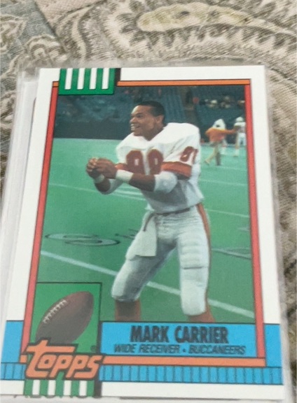 1990 Topps #405 Mark Carrier — front