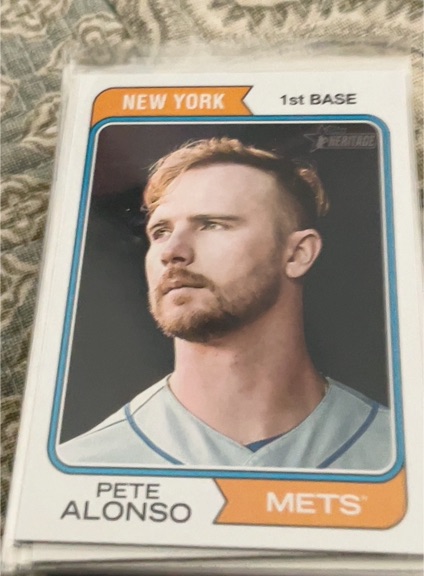 2023 Topps Heritage #380 Pete Alonso — front