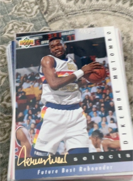 1992-93 Upper Deck Jerry West Selects #JW12 Dikembe Mutombo — front