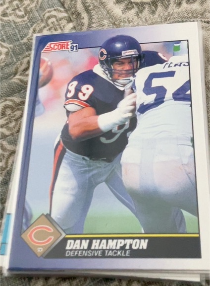 1991 Score #89 Dan Hampton — front