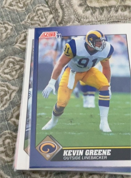1991 Score #91 Kevin Greene — front