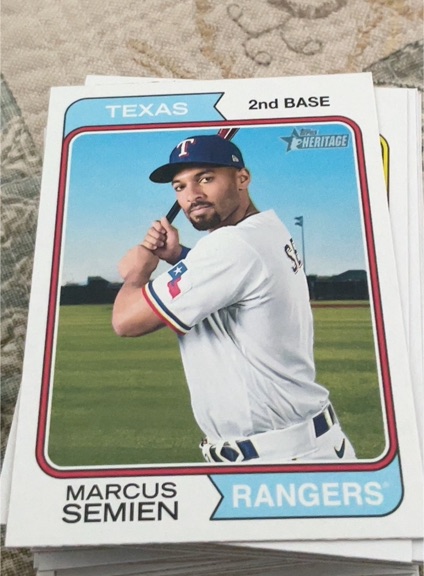 2023 Topps Heritage #88 Marcus Semien — front