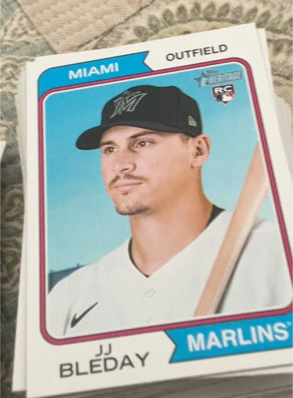 2023 Topps Heritage #385 JJ Bleday — front