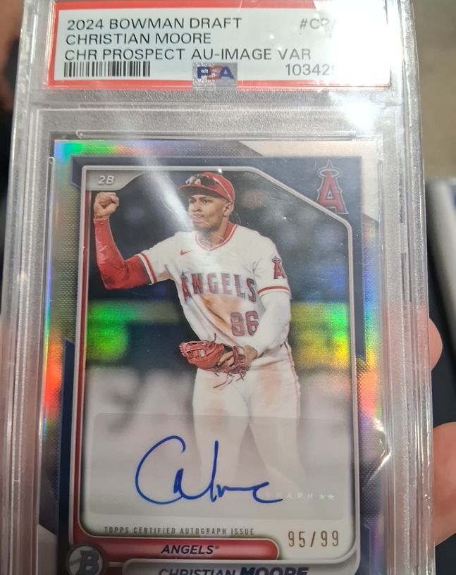 2024 Bowman Draft Chrome #CPA-CM Christian Moore — front