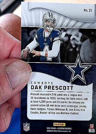 2024 Panini Illusions #21 Dak Prescott — back