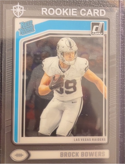 2024 Panini Donruss Clearly #RC Brock Bowers — front