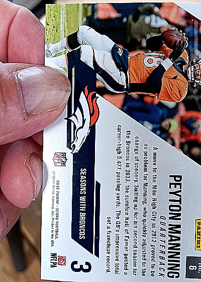 2015 Panini Score Franchise #6 Peyton Manning — back