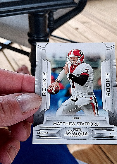 2009 Panini Playoff Prestige #172 Matthew Stafford Rookie — front