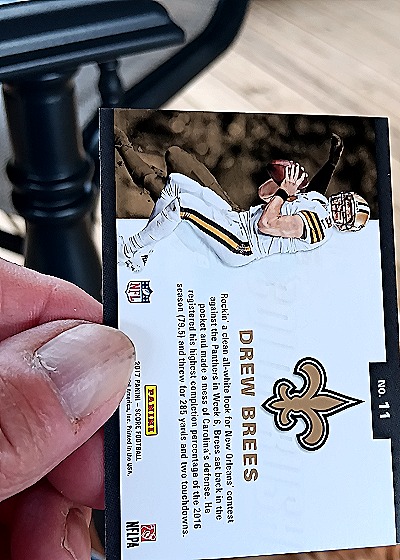 2017 Panini Score #11 Drew Brees — back