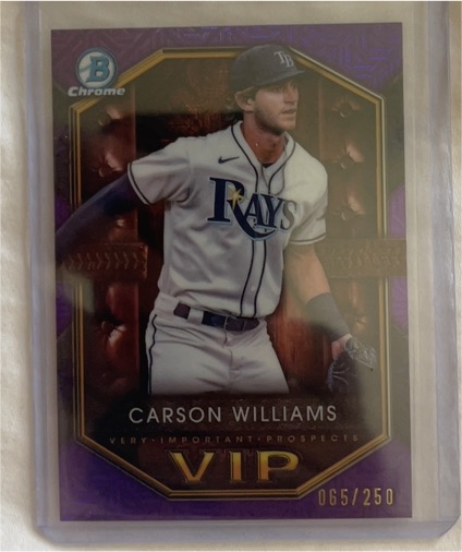 2025 Bowman Chrome #VIP-1 Carson Williams — front