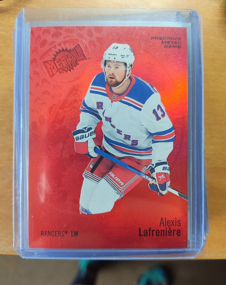 2022-23 Skybox Metal Universe Precious Metal Gems #13 Alexis Lafrenière — front