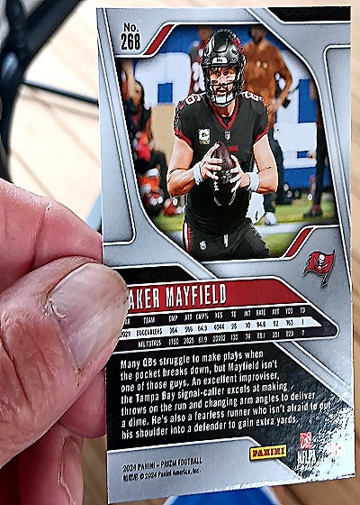 2024 Panini Prizm #268 Baker Mayfield — back