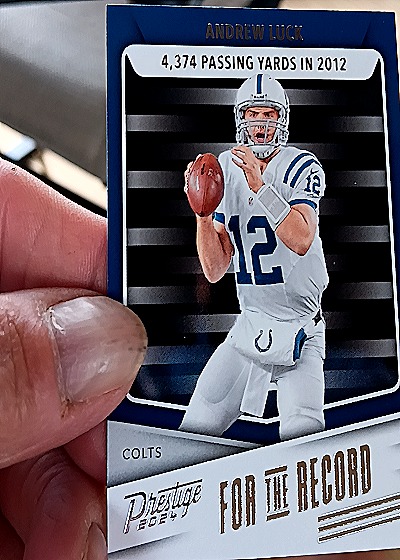 2024 Panini Prestige For the Record #FR-AL Andrew Luck — front