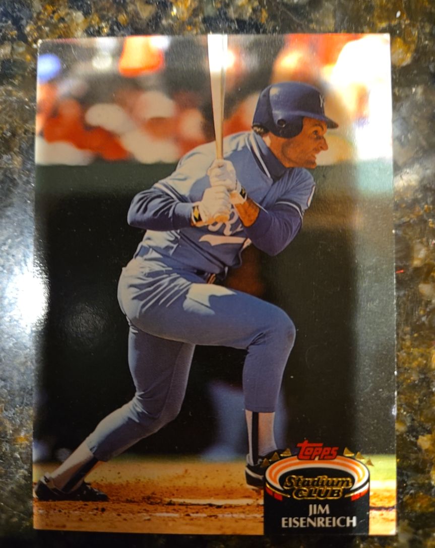 1992 Topps Stadium Club #409 Jim Eisenreich — front