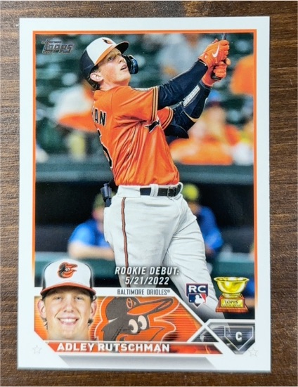 2023 Topps Update #US180 Adley Rutschman Rookie Debut — front
